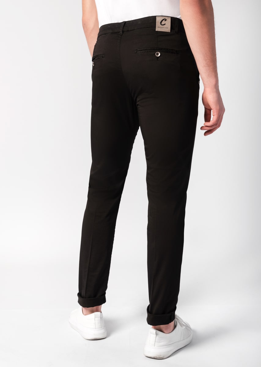 CHINOS REY 17 - Raso Stretch PPT - N21 999 NERO TDR