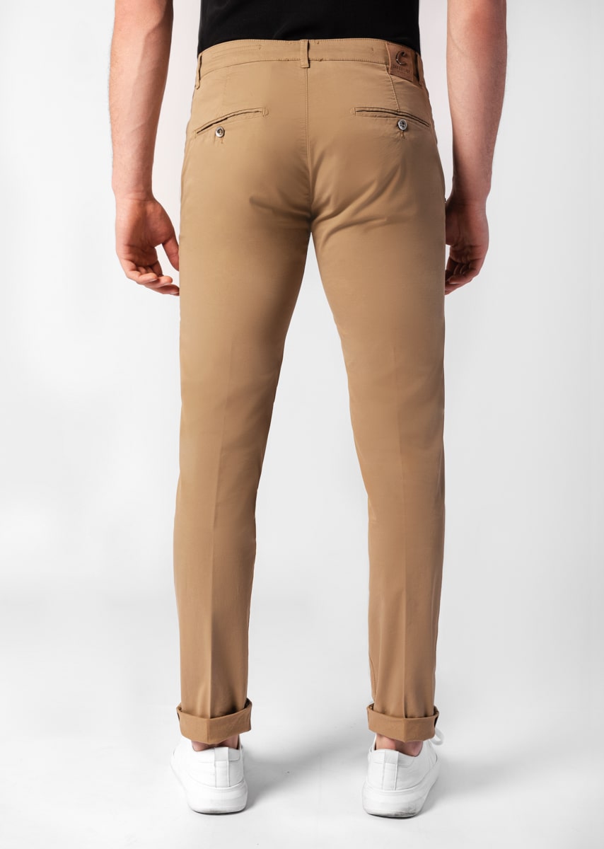 CHINOS REY 17 - Gabardina leggera Stretch PPT - 09T 727 NUT TDR