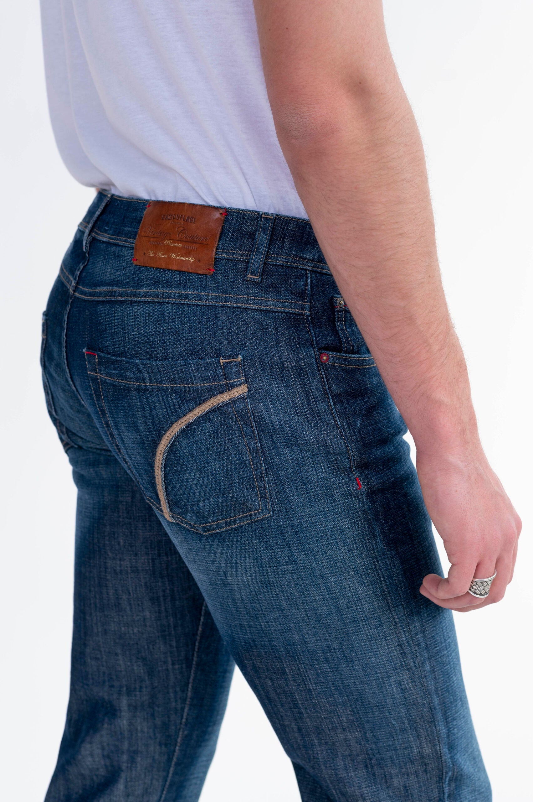 BS BETTER 17 - Blu Denim Stretch Double Face - D48 A512