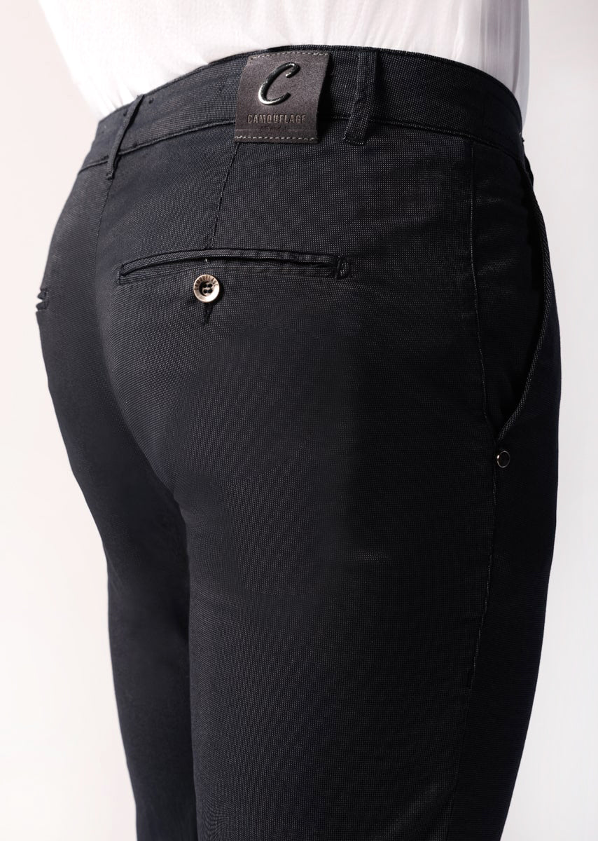 CHINOS REY 17 - Raso Stretch PPT - N21 883 CLASSIC BLUE TDR