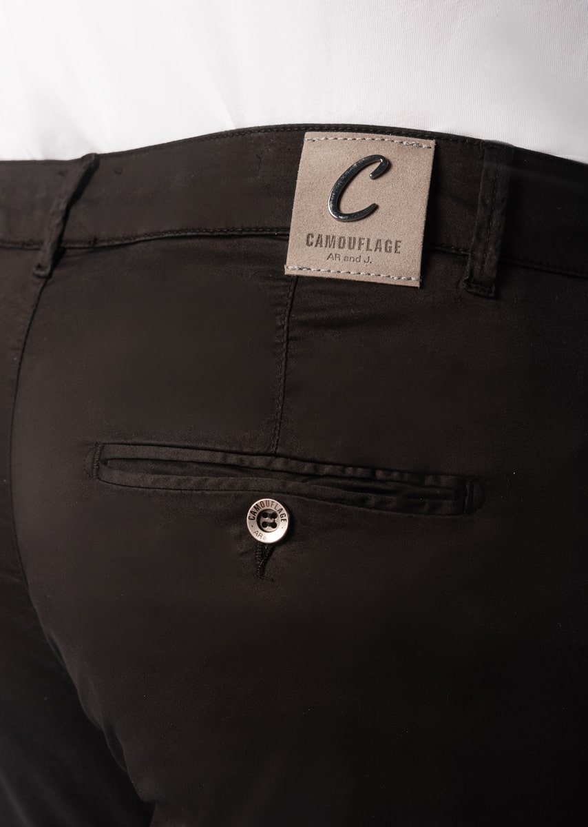 CHINOS REY 17 - Raso Stretch PPT - N21 999 NERO TDR