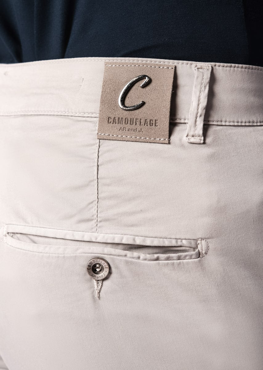 CHINOS REY 17 - Raso Stretch PPT - N21 915 ARGENTO TDR