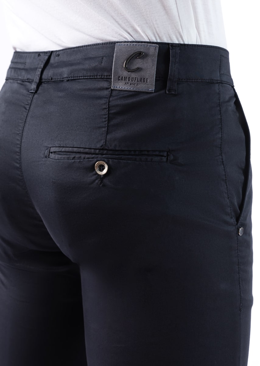 CHINOS SAND - Tessuto Tecnico Stretch PPT High-Performance con Interno Color - N02 882 BLU NOTTE TDR
