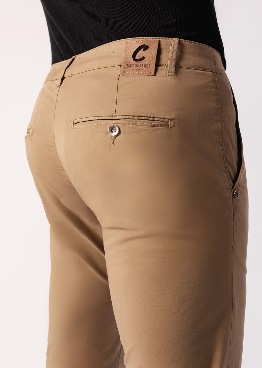 CHINOS REY 17 - Gabardina leggera Stretch PPT - 09T 727 NUT TDR