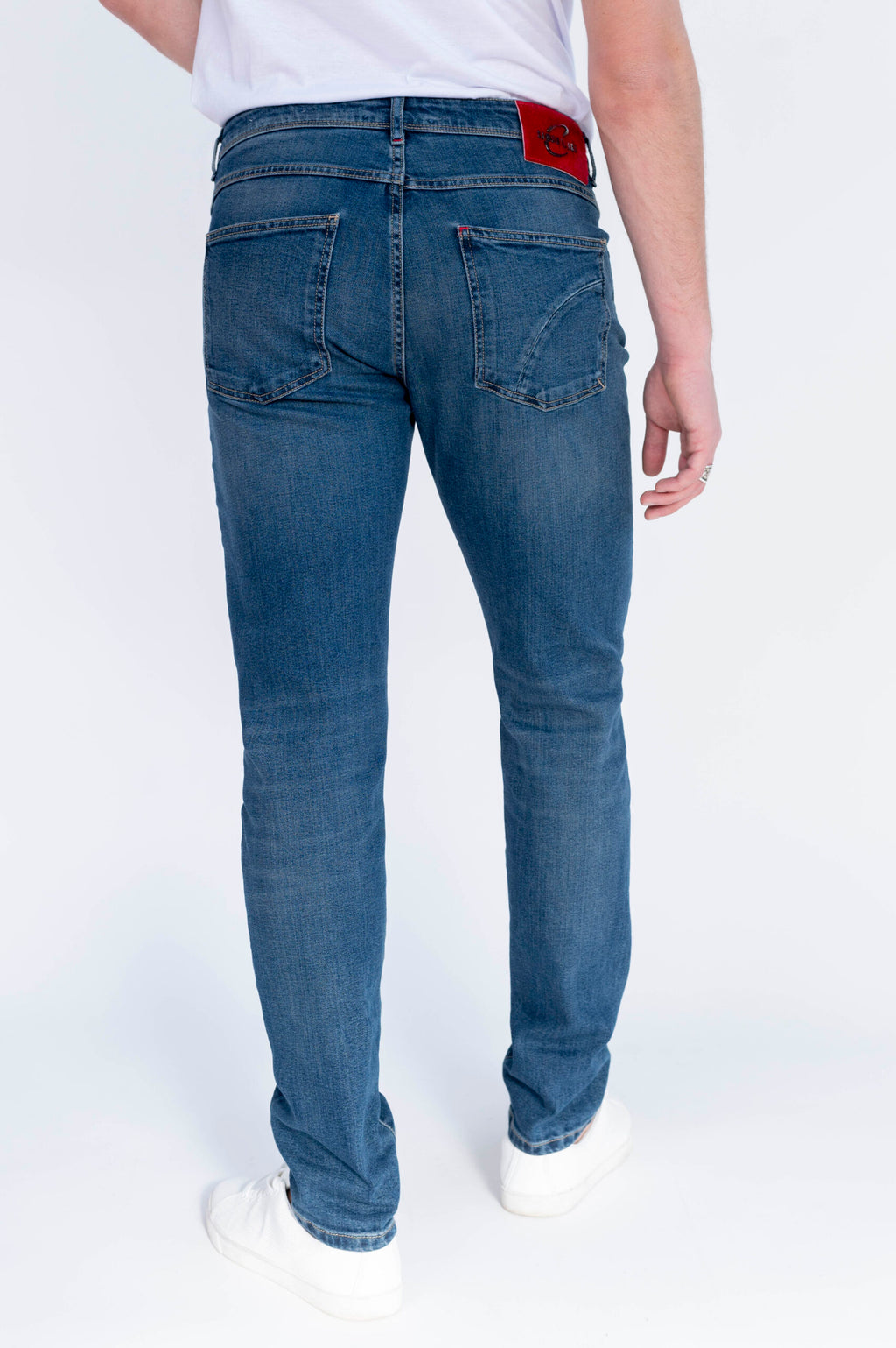 BEST FIVE - Blu Denim Stretch Giapponese "KURABO" - D37 A376 KUR