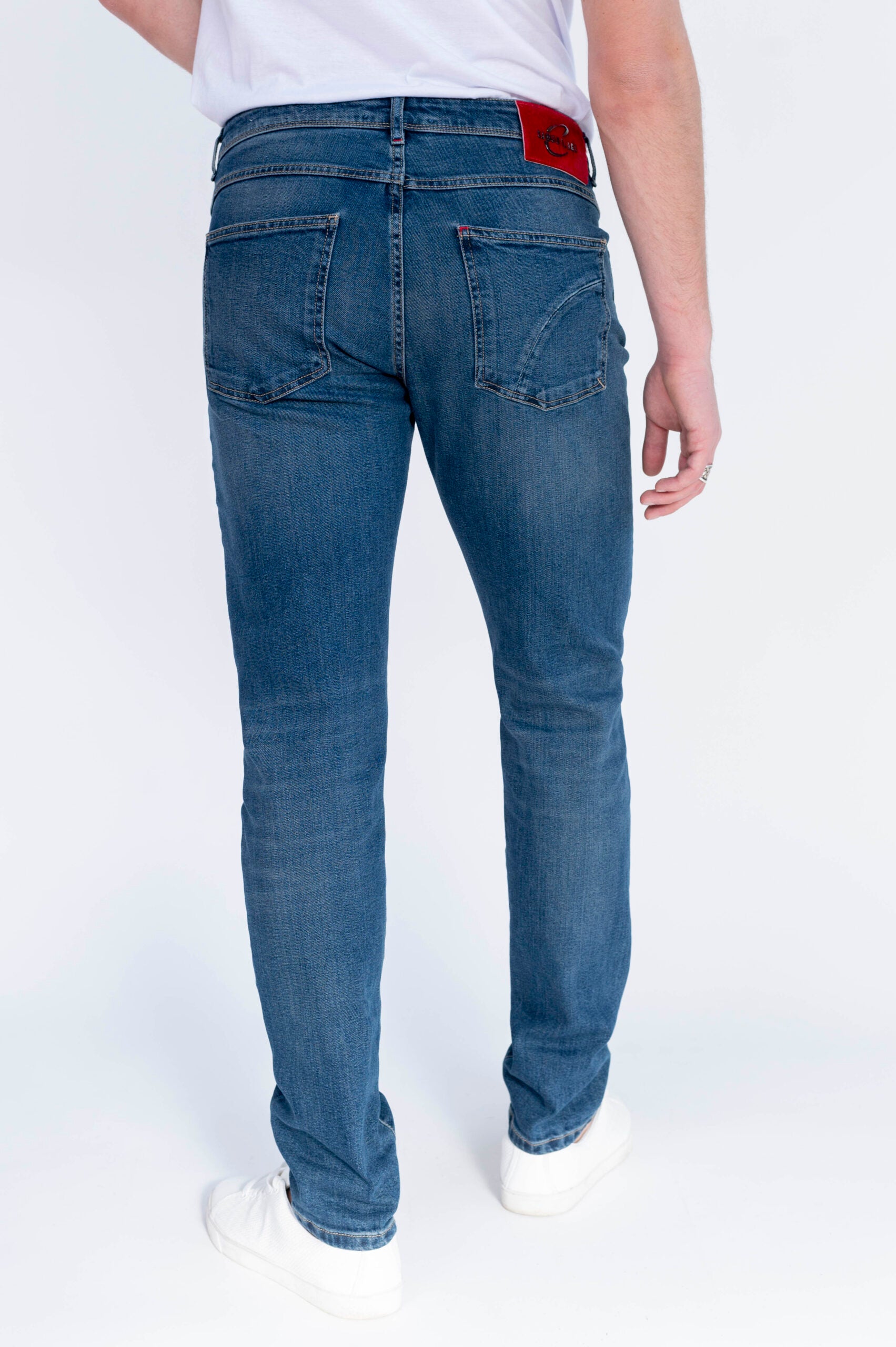 BEST FIVE - Blu Denim Stretch Giapponese "KURABO" - D37 A376 KUR