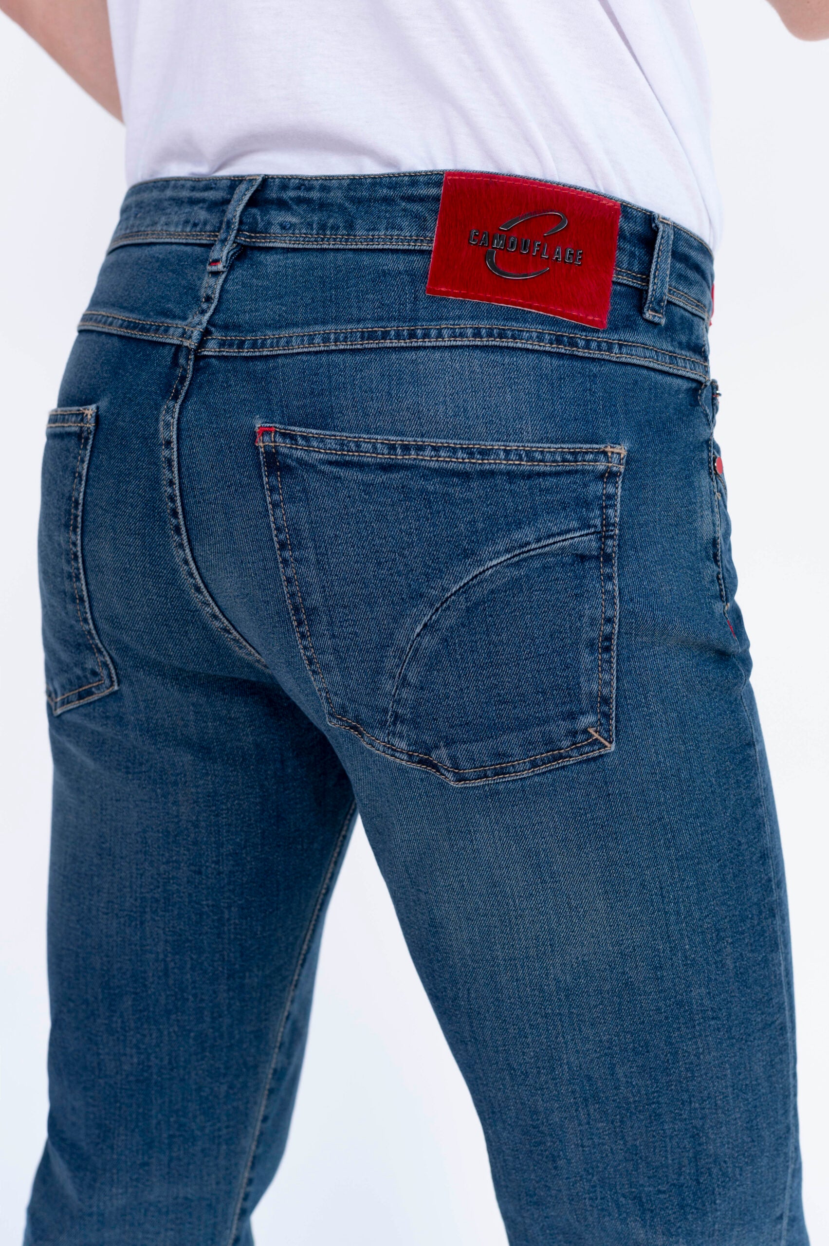 BEST FIVE - Blu Denim Stretch Giapponese "KURABO" - D37 A376 KUR