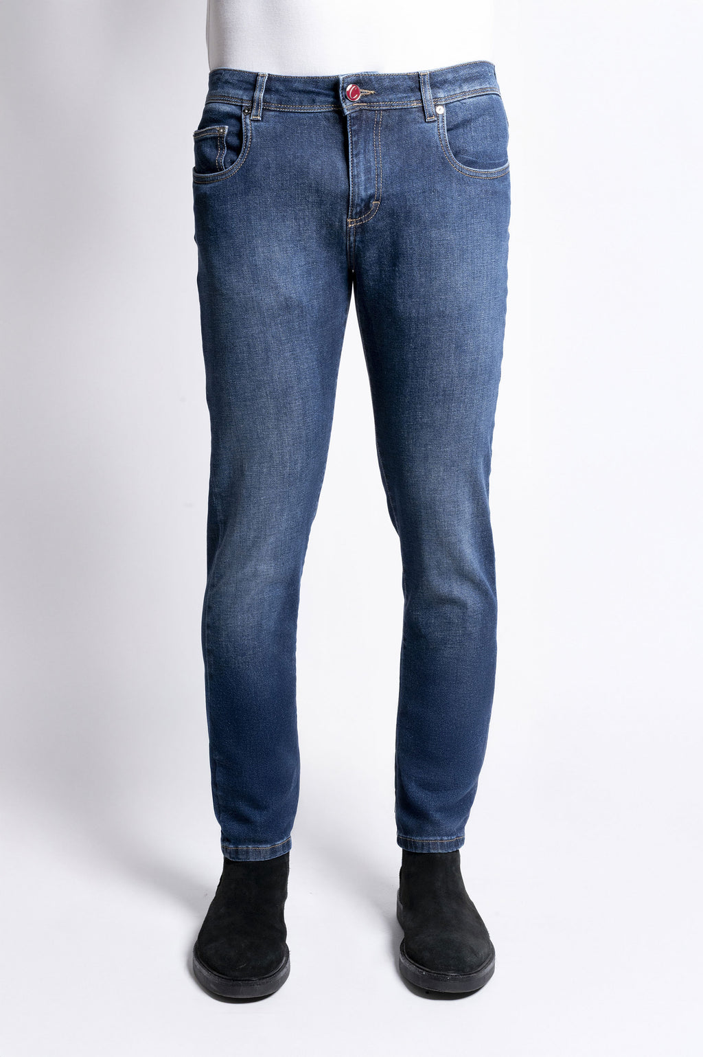 Best Five - Five Pockets Denim Stretch - D06 A891 Blue Denim