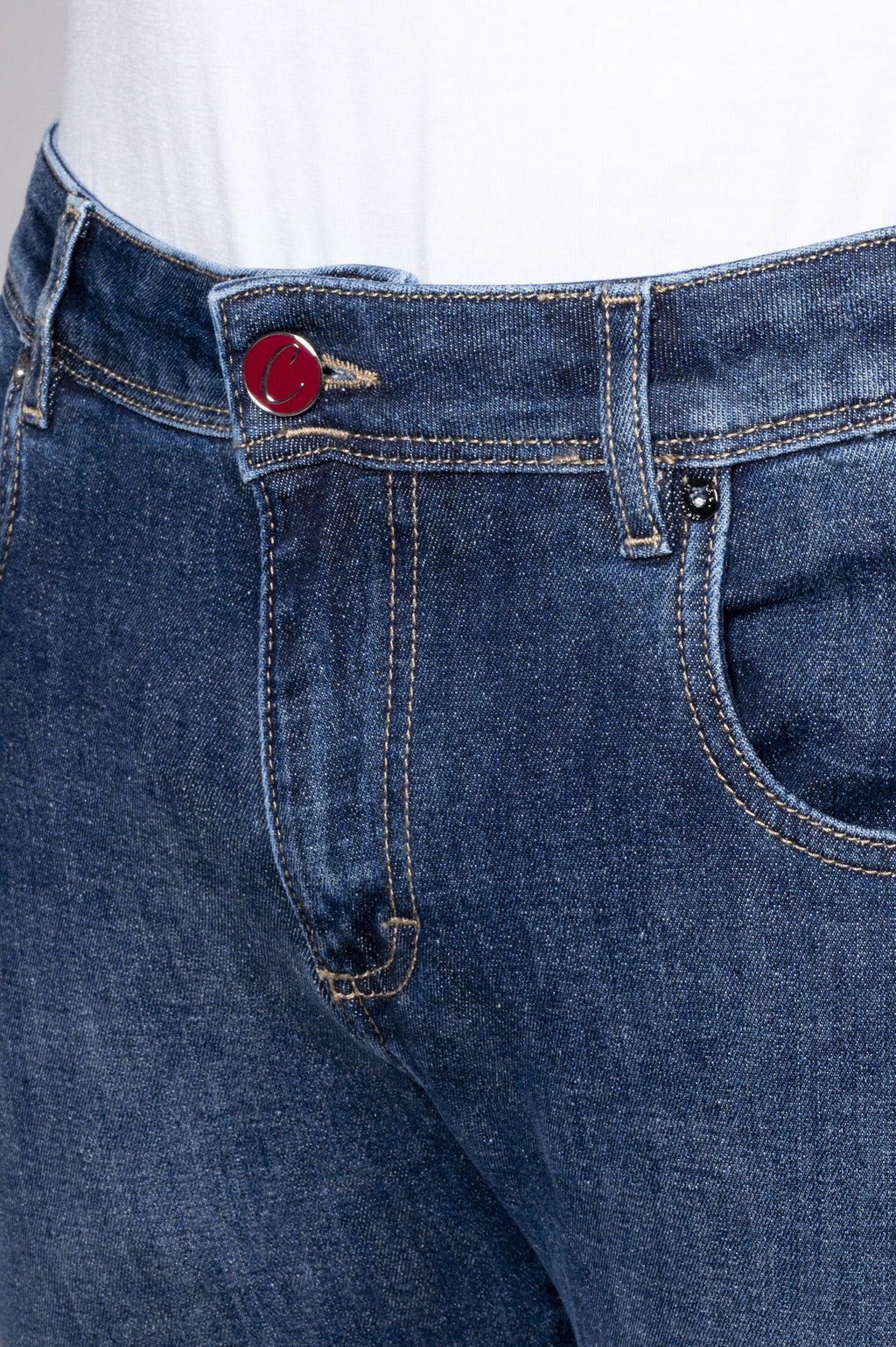 Best Five - Five Pockets Denim Stretch - D06 A891 Blue Denim