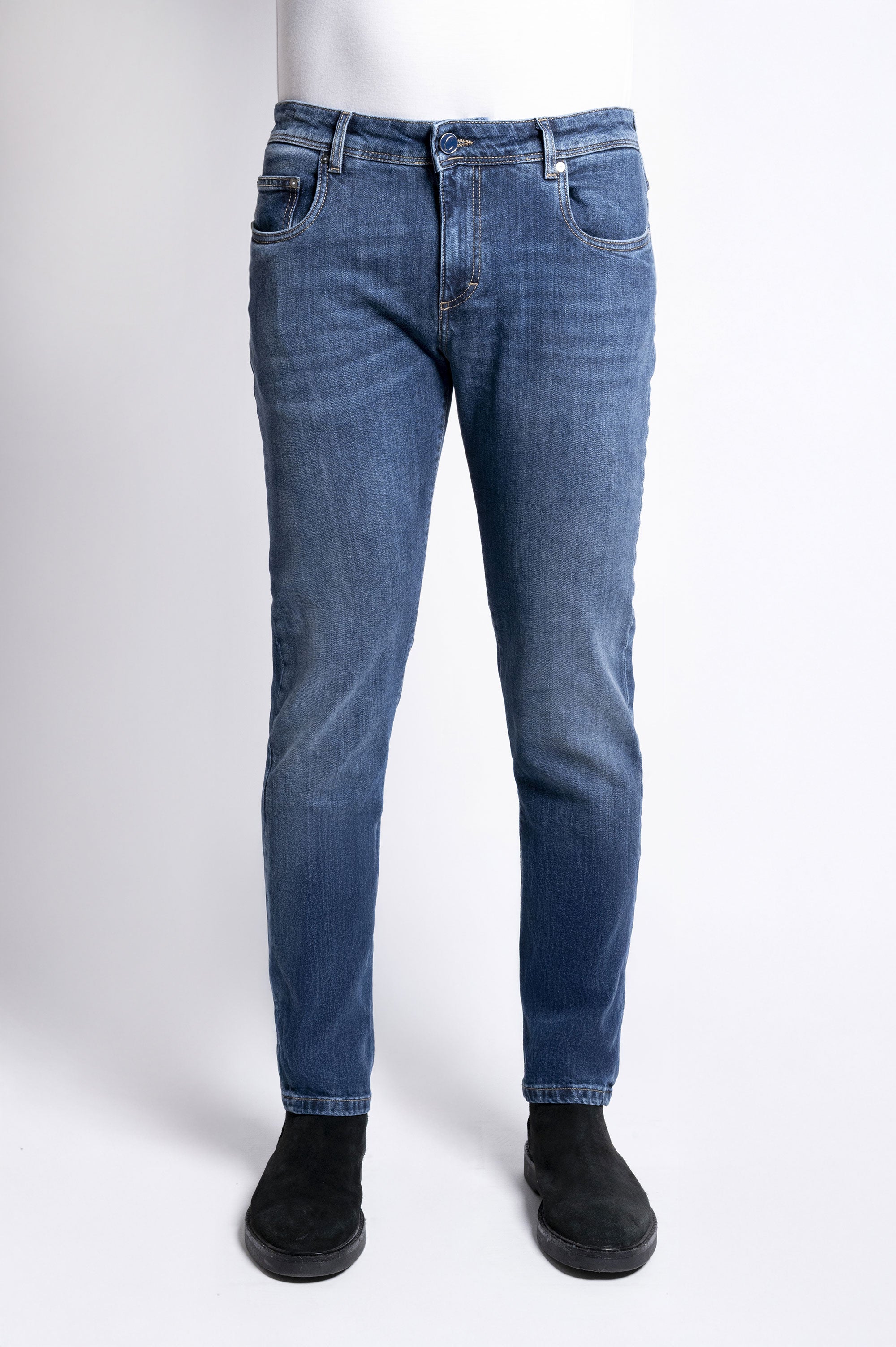 Best Five - Five Pockets Comfort - D101 A896 Blue Denim