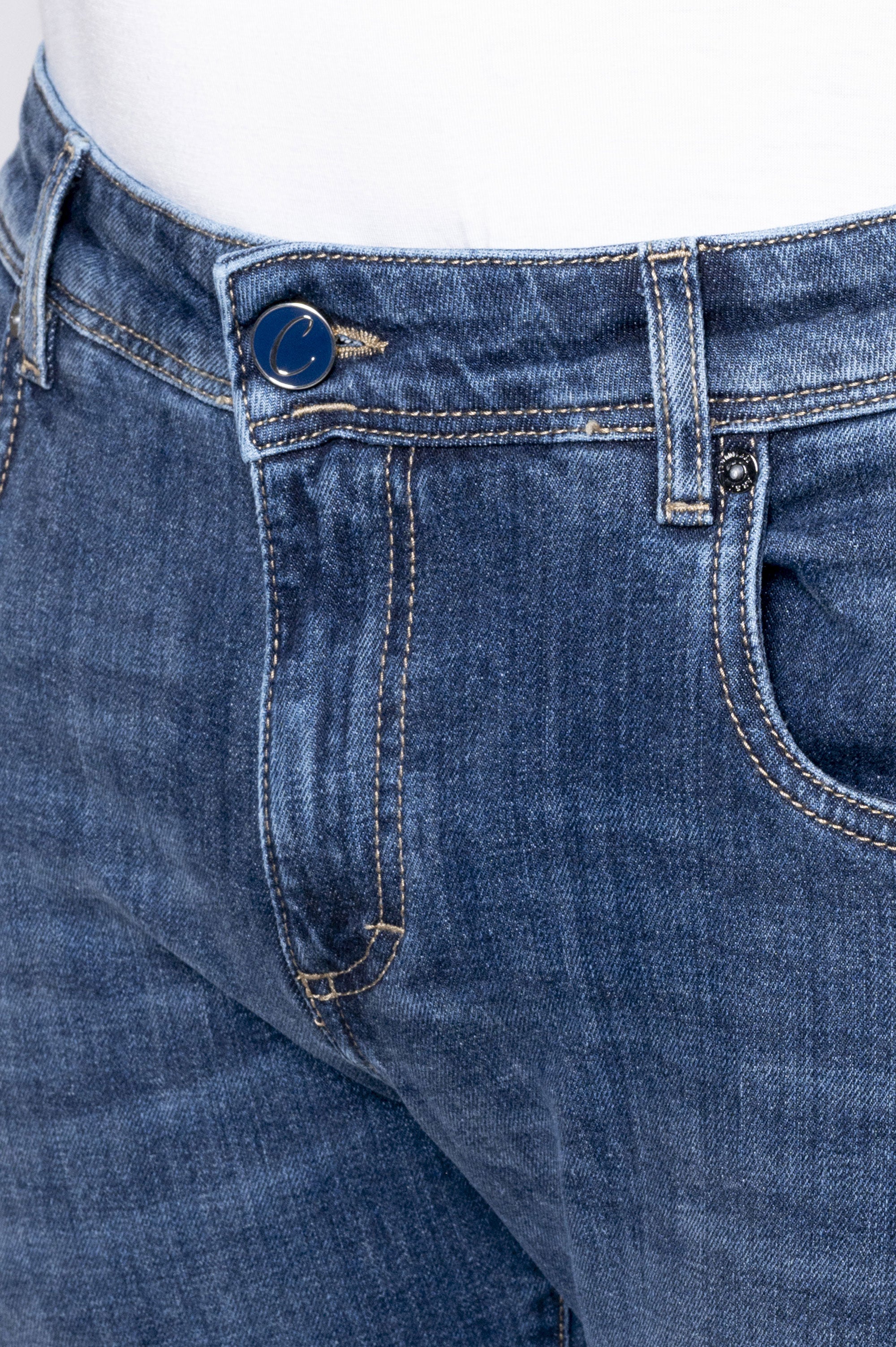 Best Five - Five Pockets Comfort - D101 A896 Blue Denim