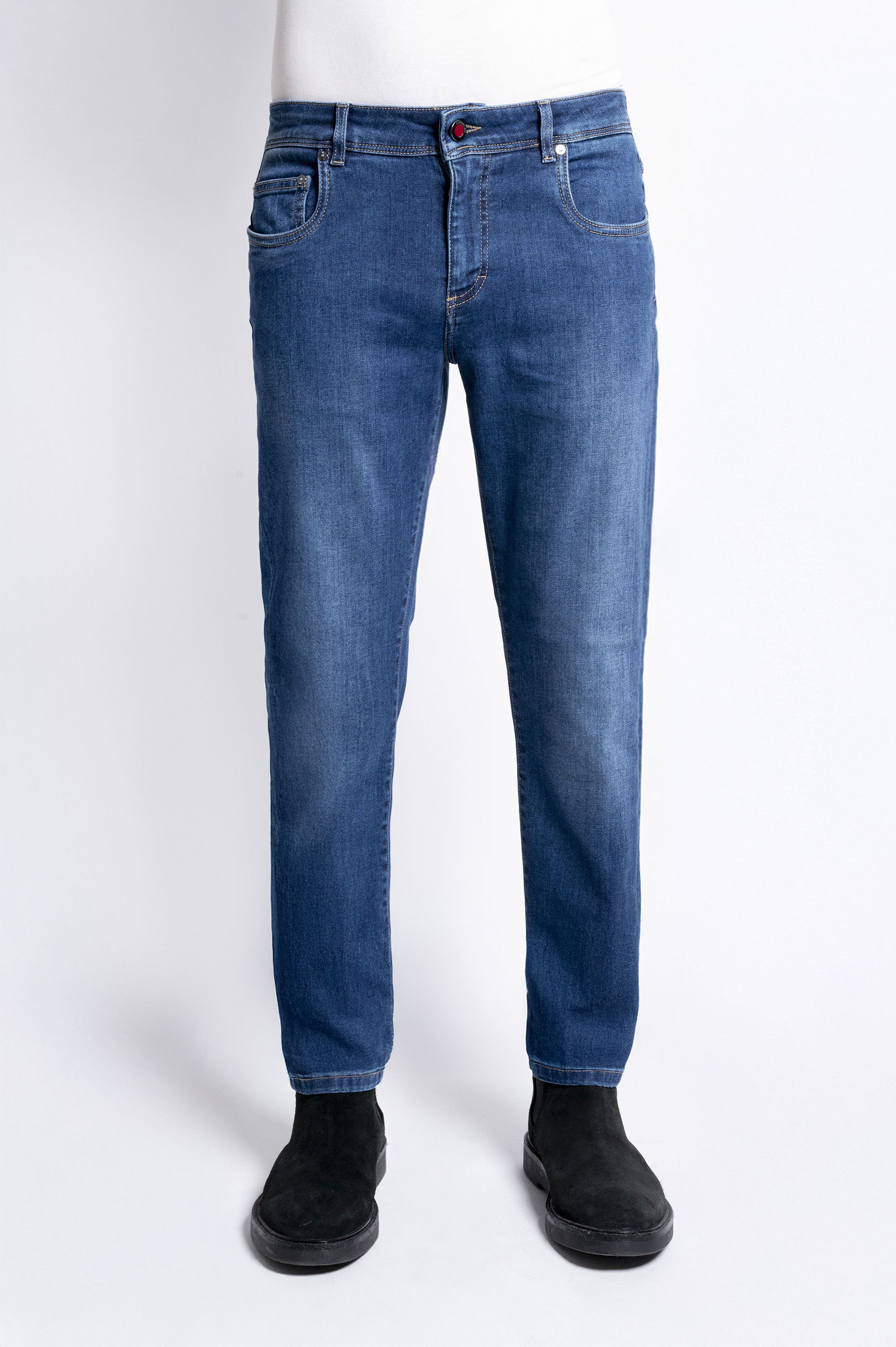 Best Five - CANDIANI Denim Super Stretch - D108 A694 Blue Denim