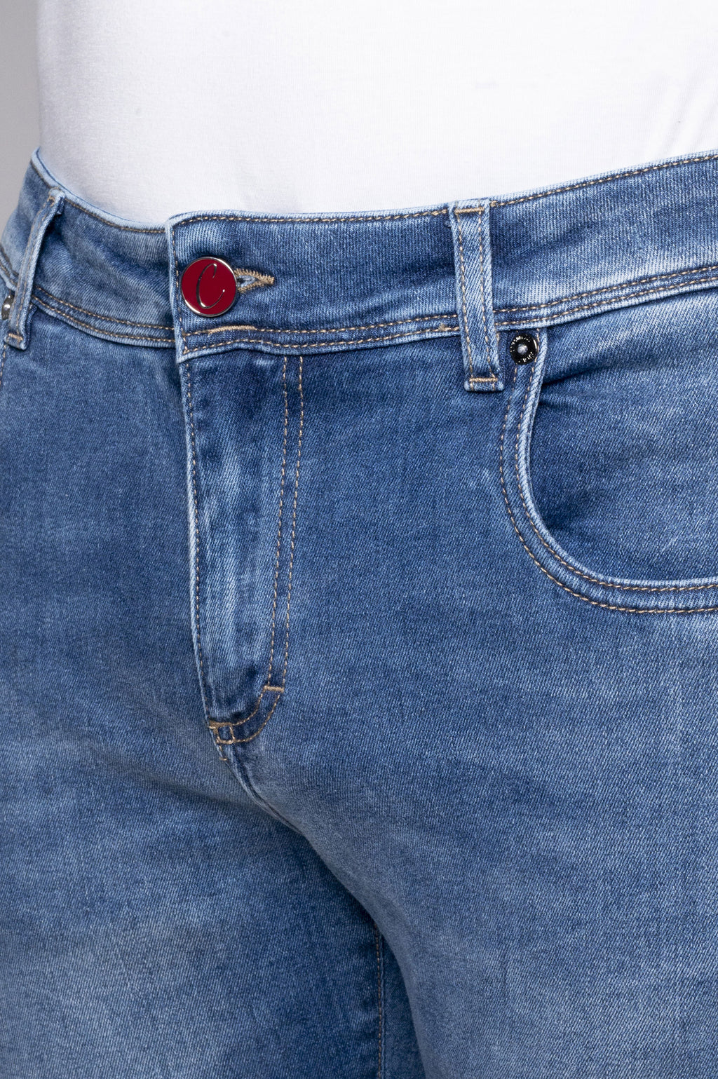 Best Five - CANDIANI Denim Super Stretch - D108 A906 Blue Denim