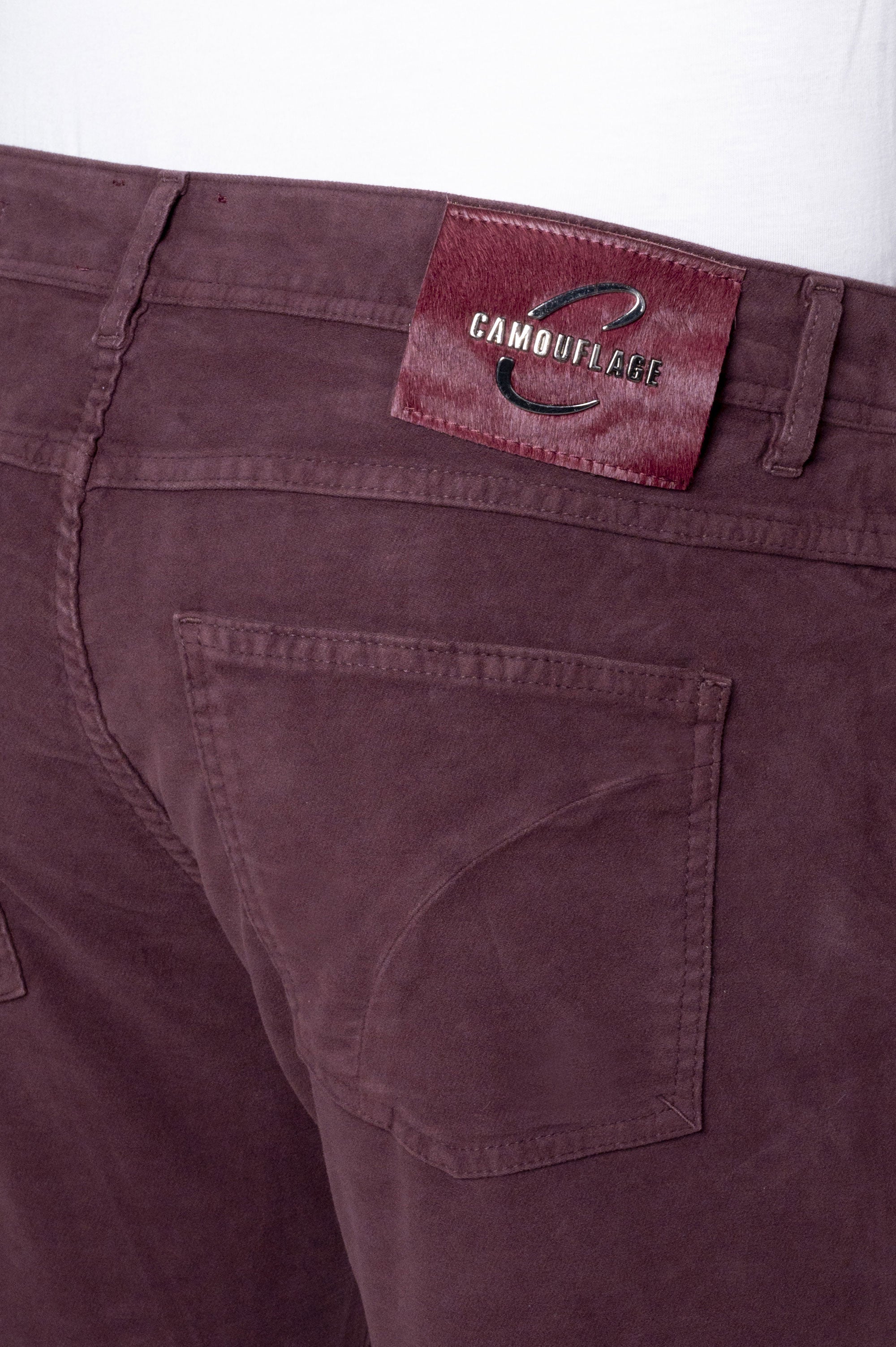 Best Five - Fustian five-pocket - T110 588 Deep Cherry STD