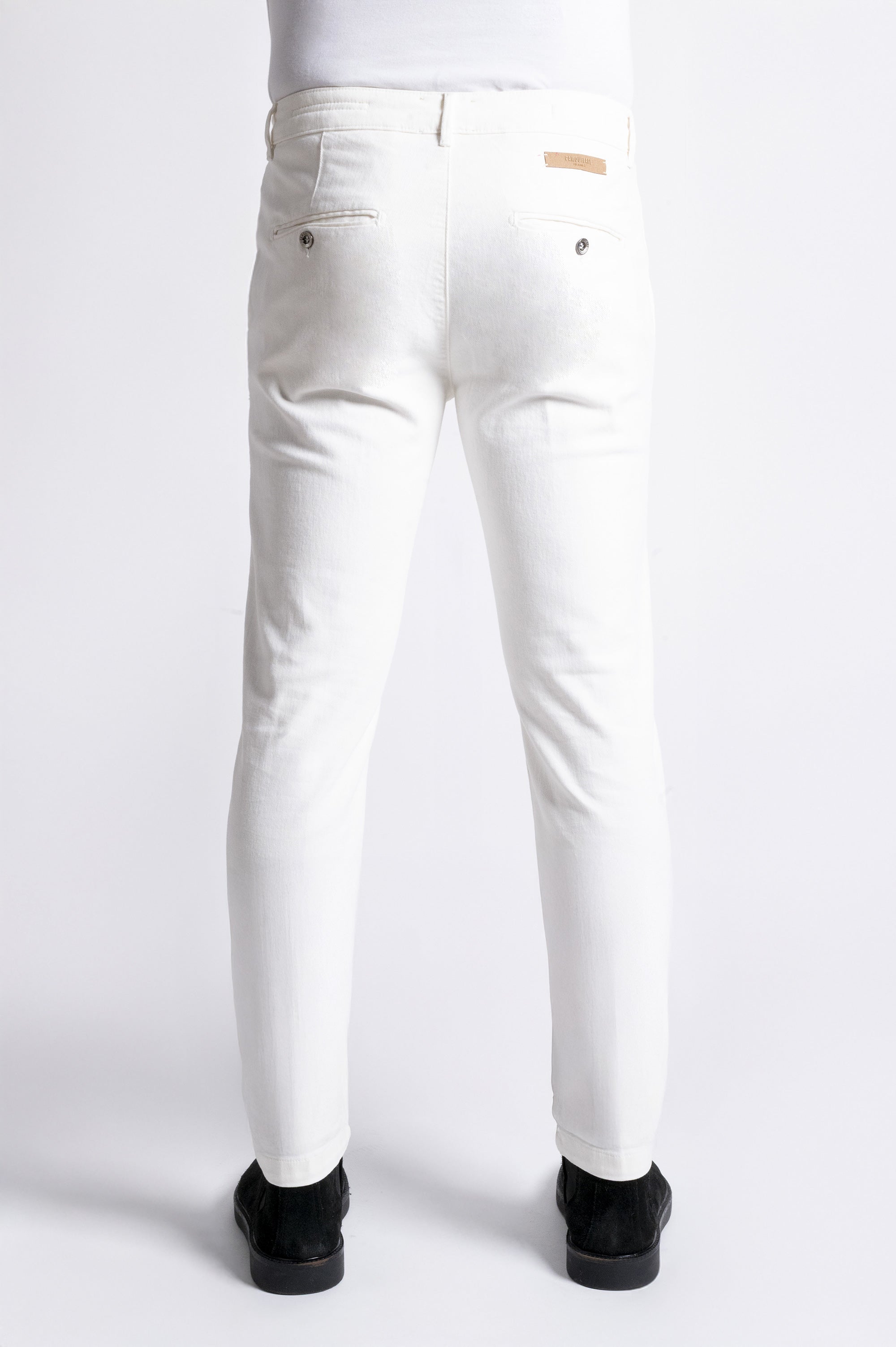 Chinos Rey 17 - Bull Smerigliato Stretch - T101 006 Panna STD