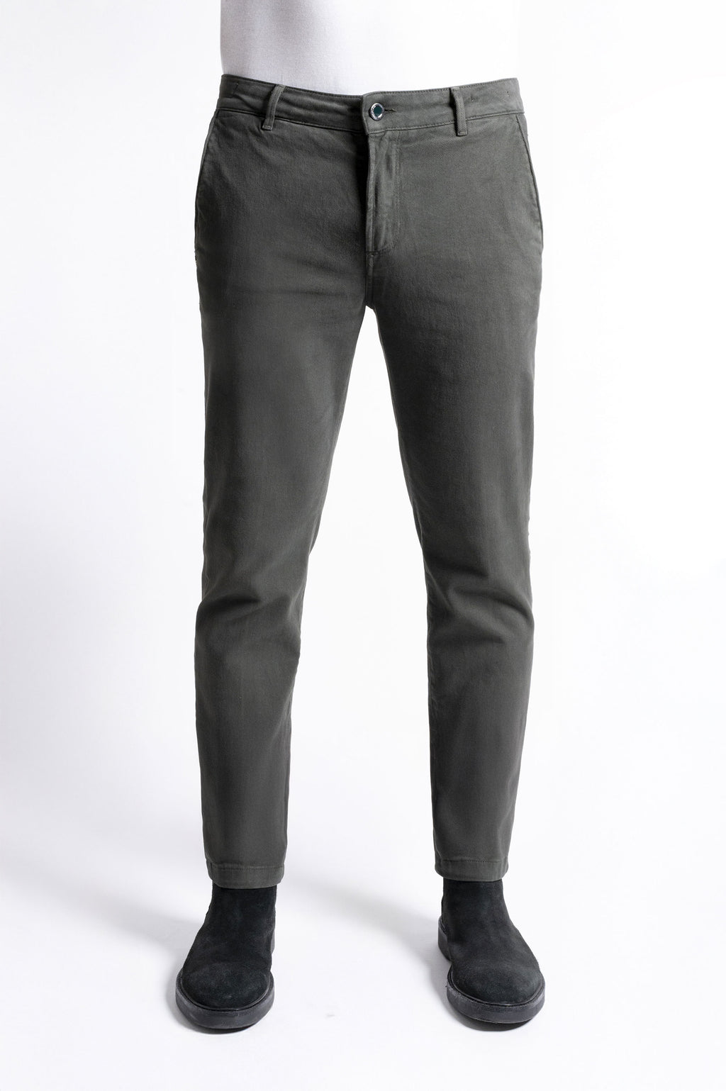 Chinos Rey 17 - Brushed Bull Stretch - T101 675 Verde Scuro STD