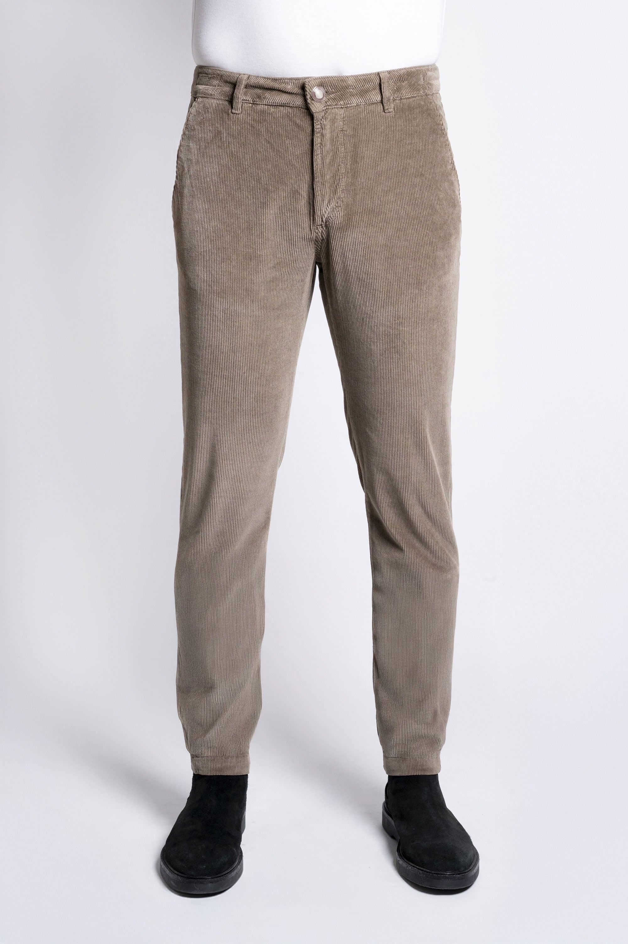 Chinos Rey 17 - Velluto Millerighe arricchito con Modal - T104 734 Cappuccino LTD
