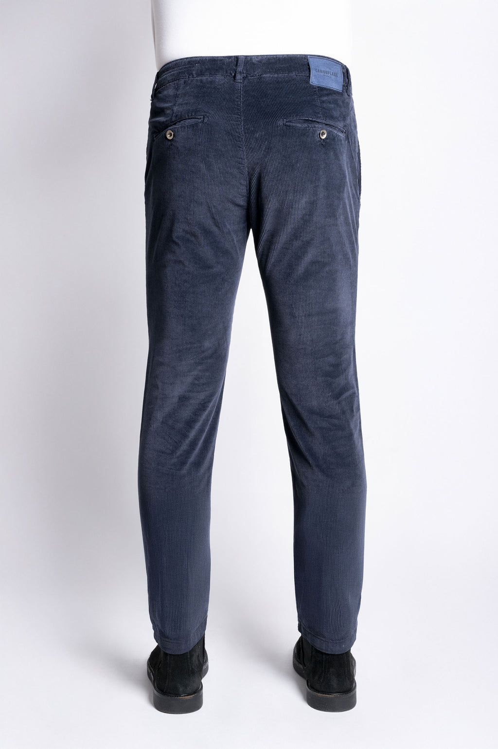 Chinos Rey 17 - Corduroy Enriched with Modal - T104 882 Blu Notte LTD