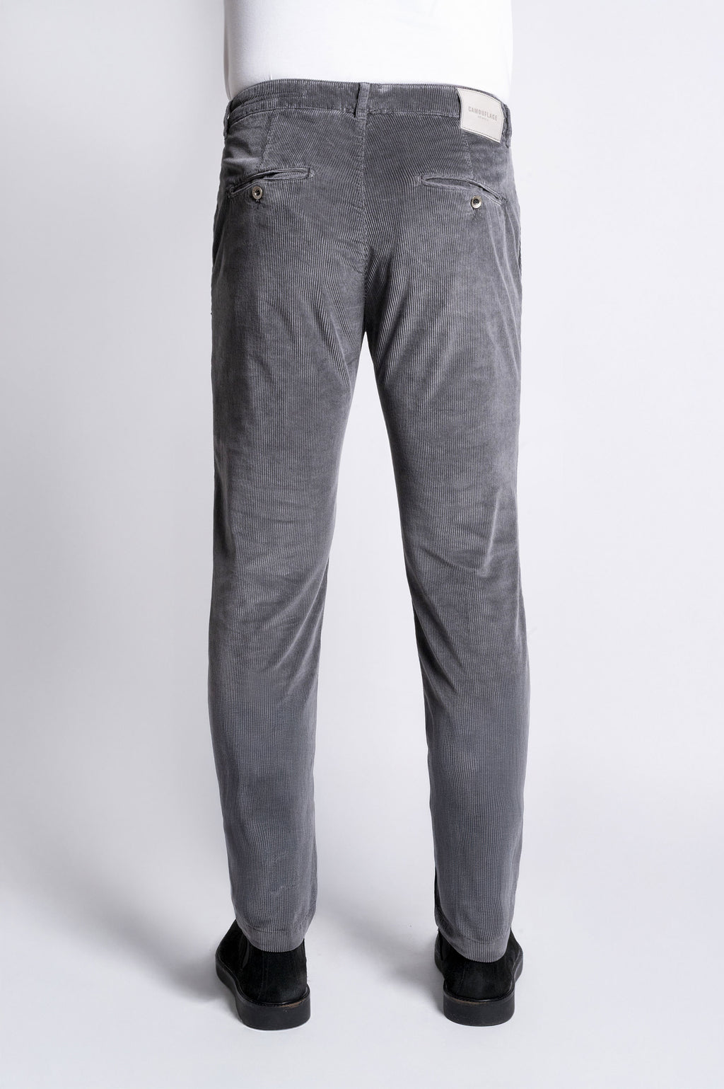 Chinos Rey 17 - Corduroy Enriched with Modal - T104 935 Piombo LTD