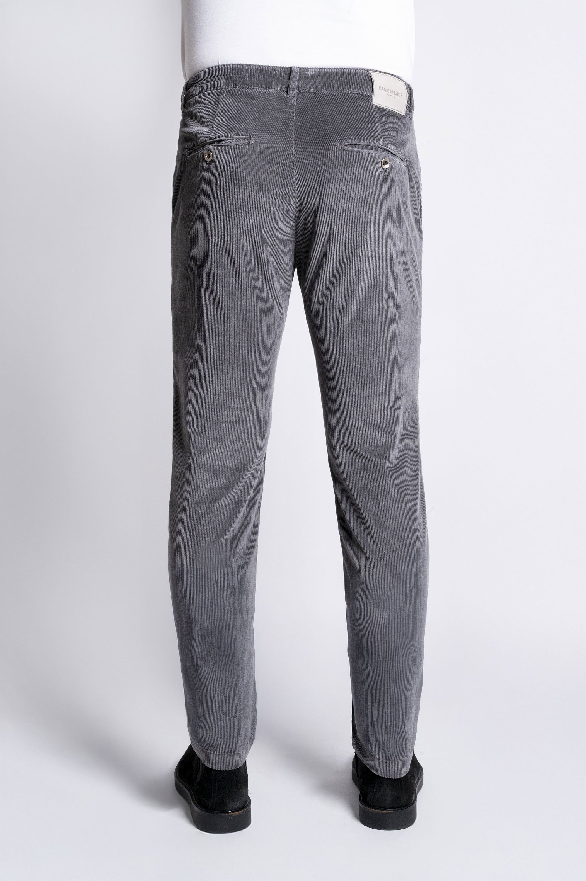 Chinos Rey 17 - Corduroy Enriched with Modal - T104 935 Piombo LTD