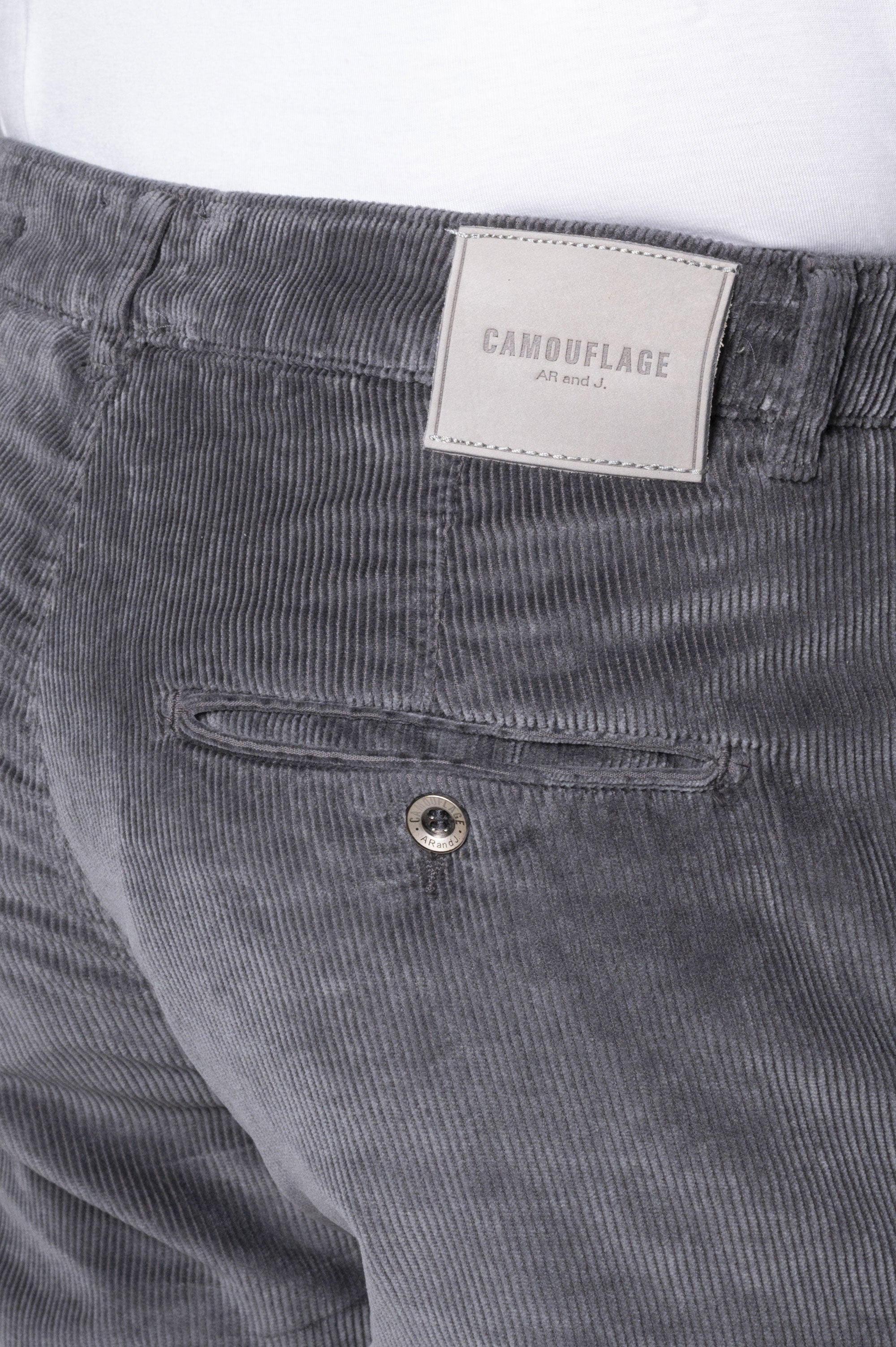 Chinos Rey 17 - Corduroy Enriched with Modal - T104 935 Piombo LTD