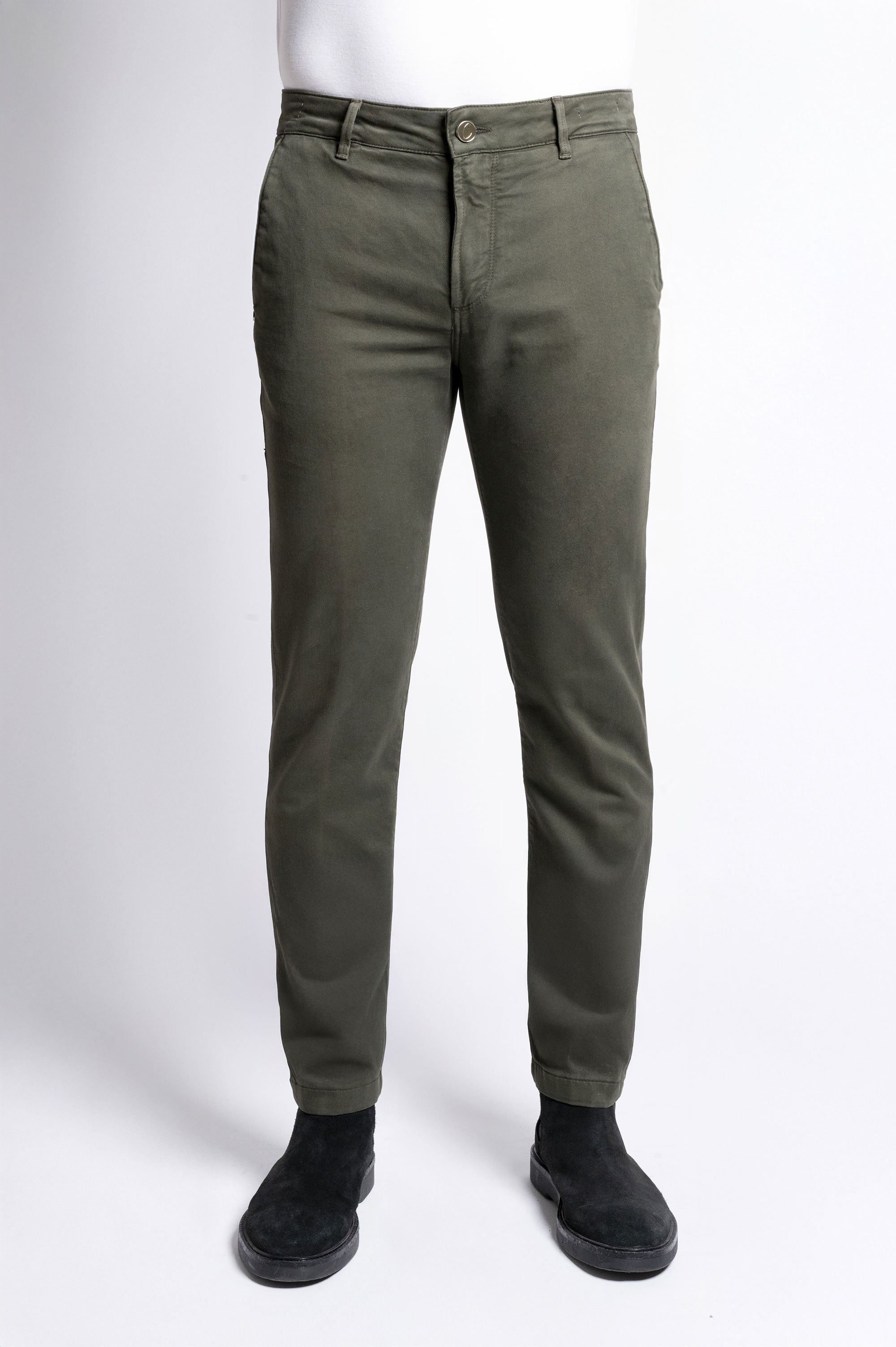 Chinos Rey 17 - Felpa elasticizzata - T153 691 Verde Pino STD
