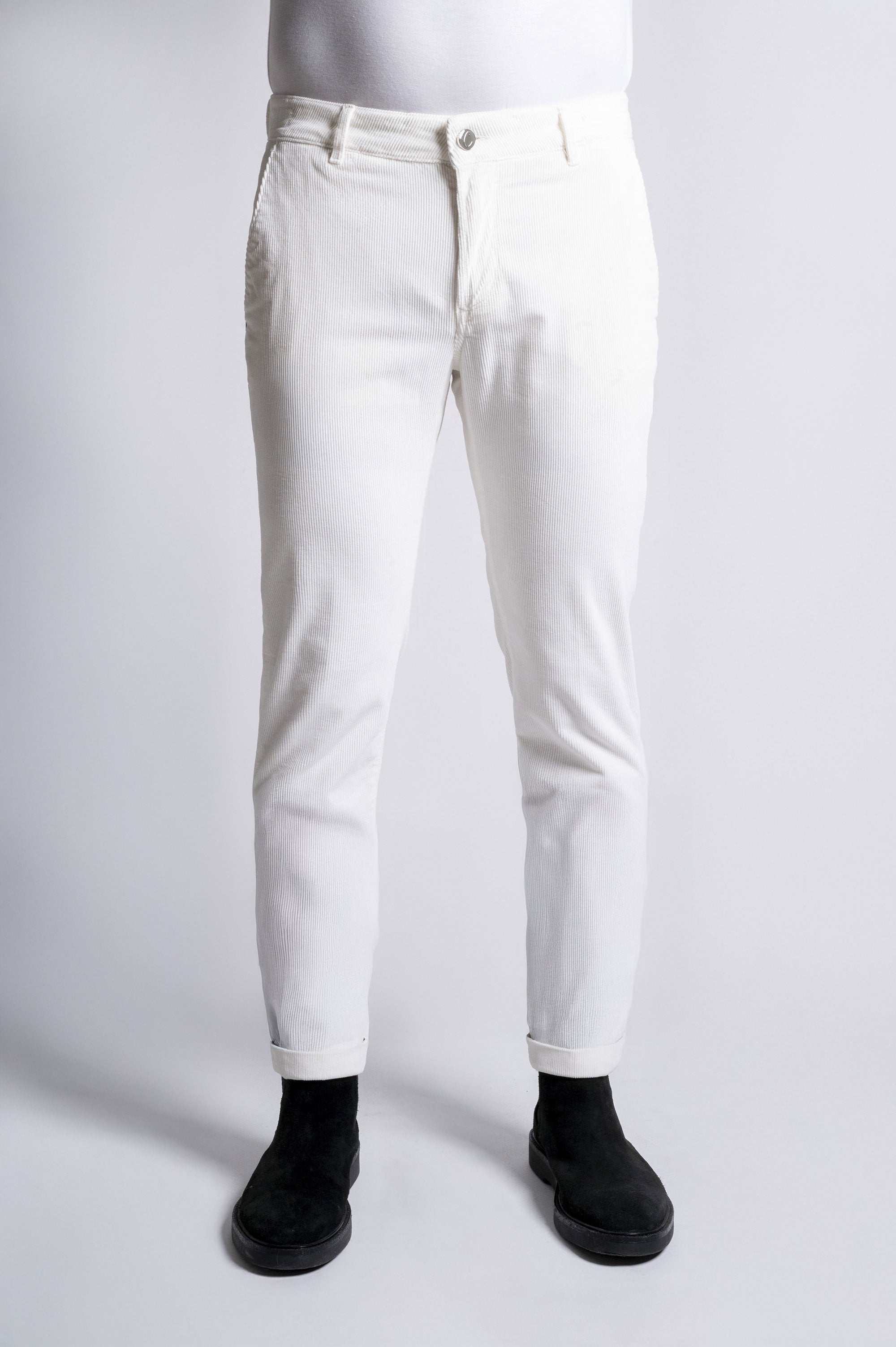 Chinos Sand - Corduroy Enriched with Modal - T104 006 Panna TD