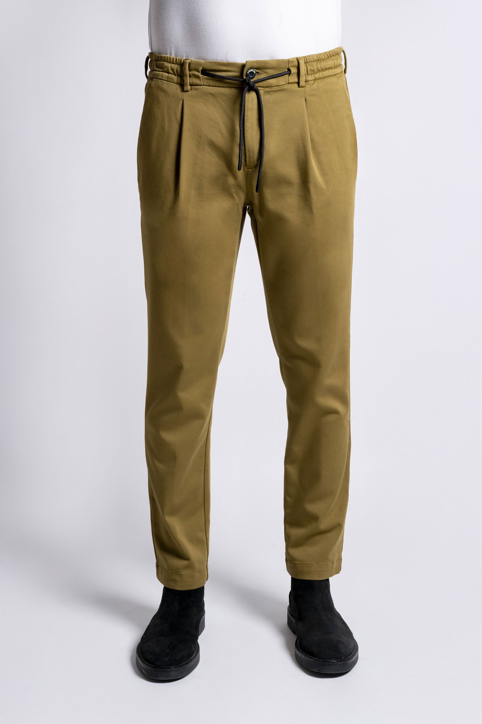 Davis - Jogger in raso tecnico stretch - N27 616 Oliv STD
