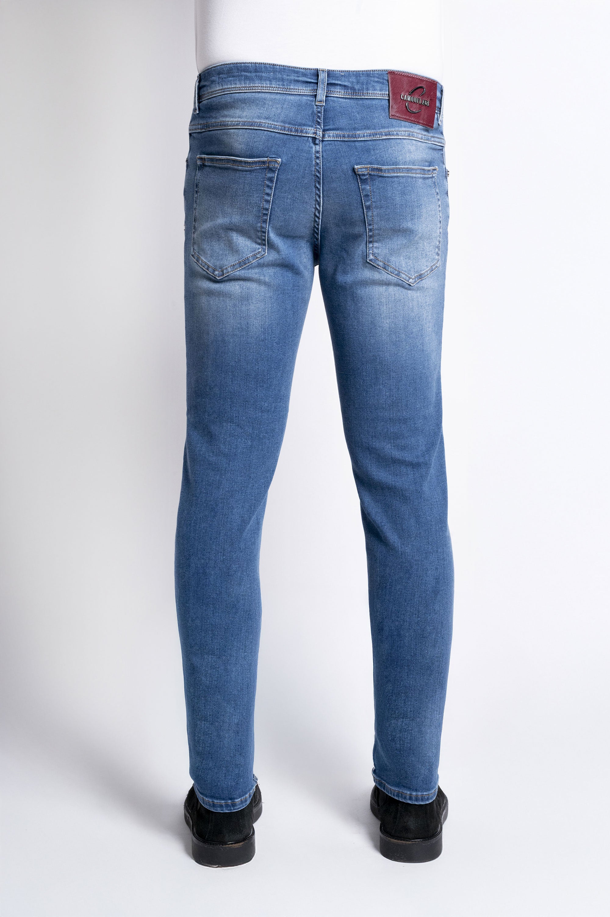 John - CANDIANI Denim Super Stretch - D108 A906 Blue Denim