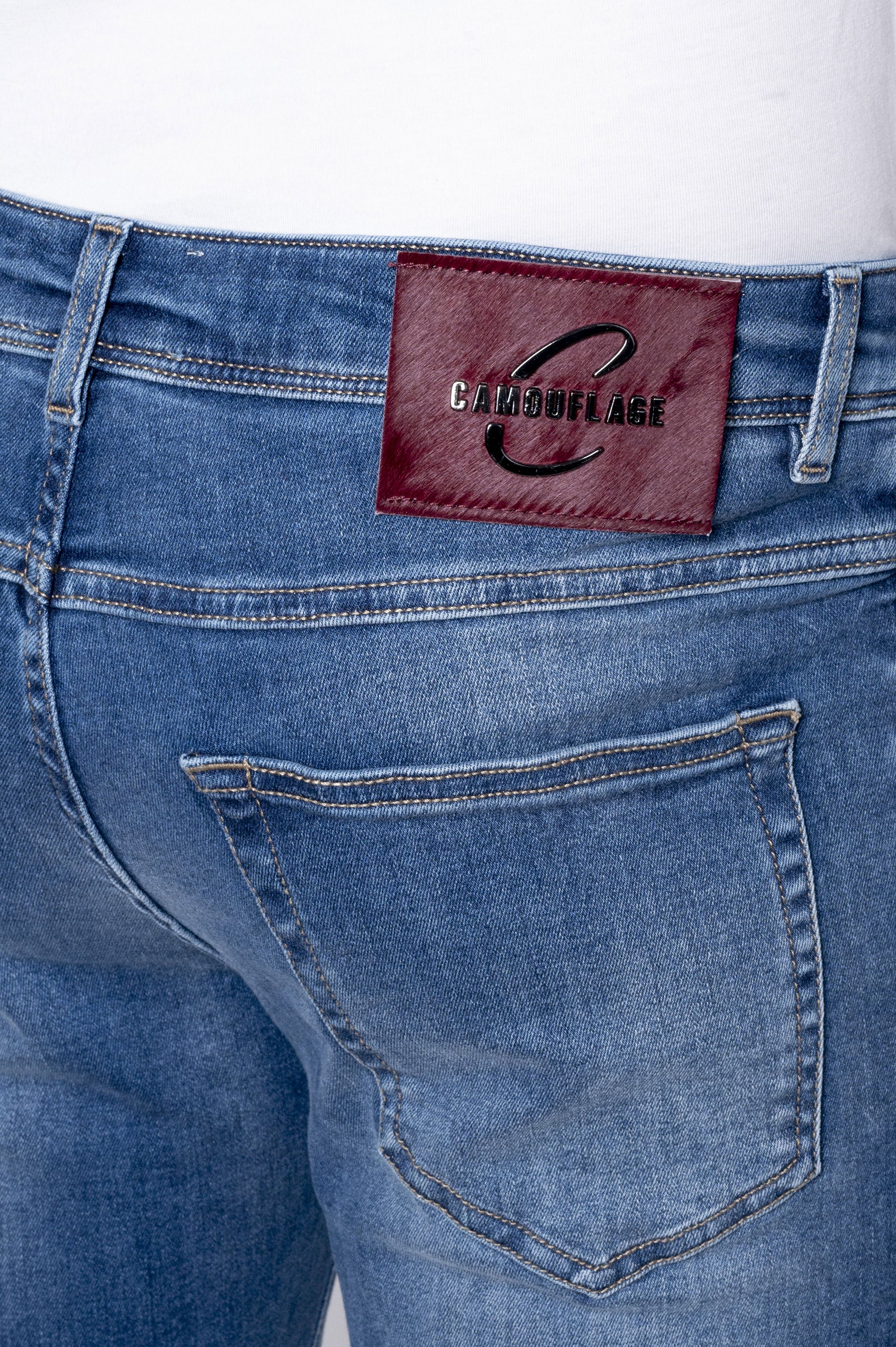 John - CANDIANI Denim Super Stretch - D108 A906 Blue Denim