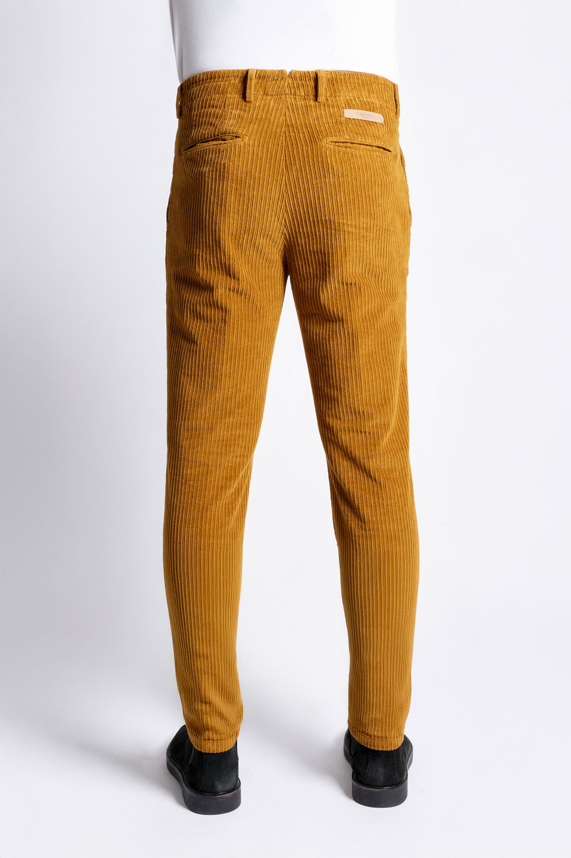 Roland - Chino slim in velluto a costa francese elasticizzato - 49T 754 Rust STD