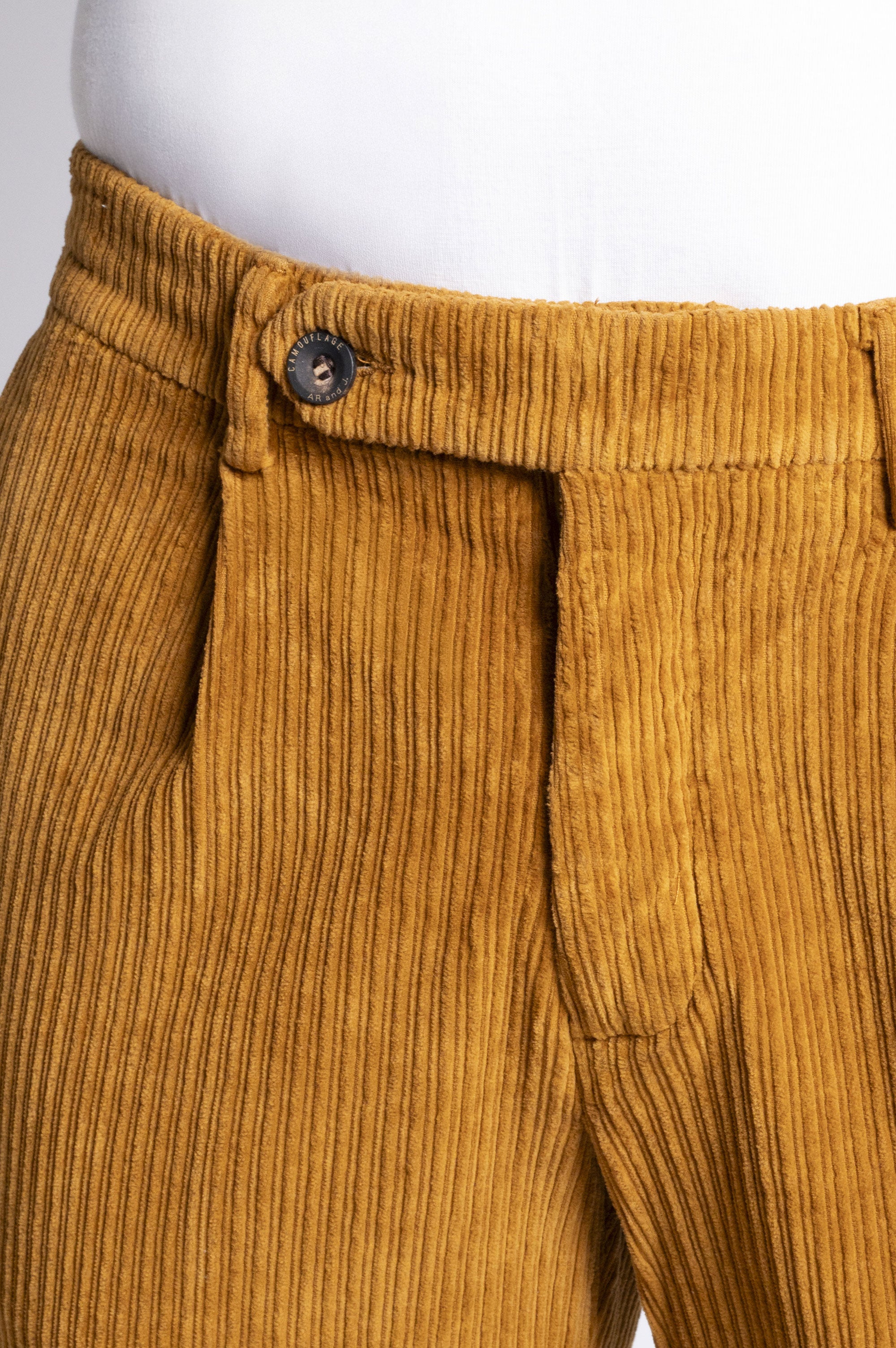 Roland - Chino slim in velluto a costa francese elasticizzato - 49T 754 Rust STD